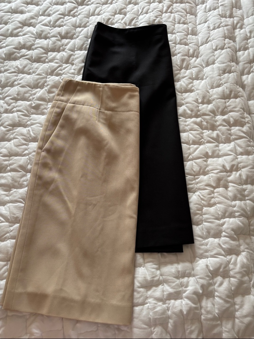 Talbots Black and Beige Straight Skirts